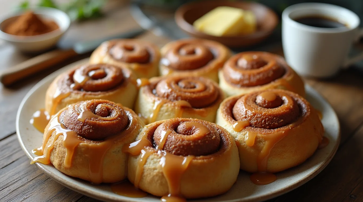 Cinnamon Rolls in a dish