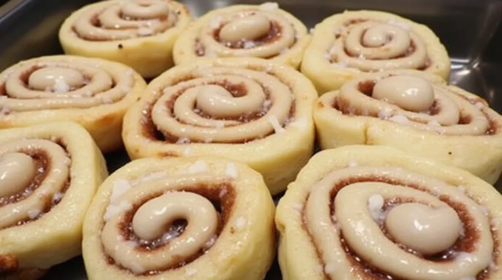 Cinnamon Rolls in oven