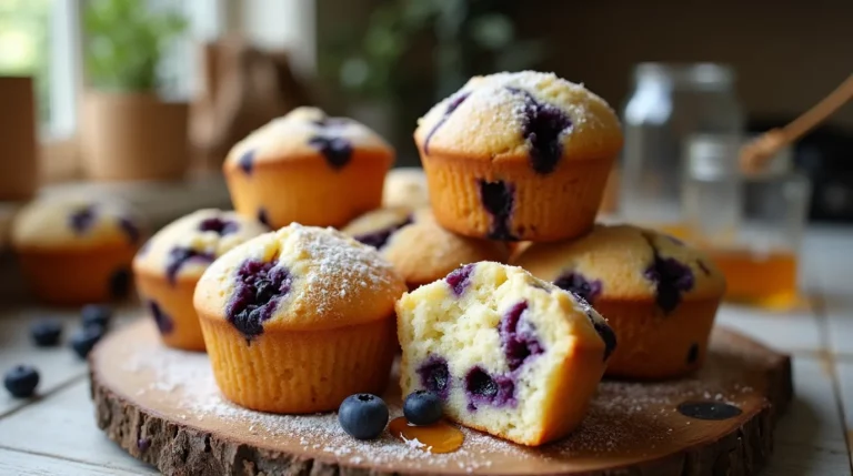 Cottage Cheese Blueberry Muffins