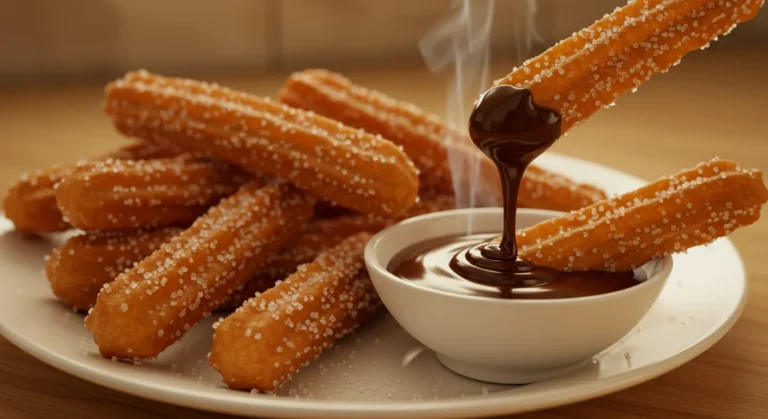 churros with hot chocolate