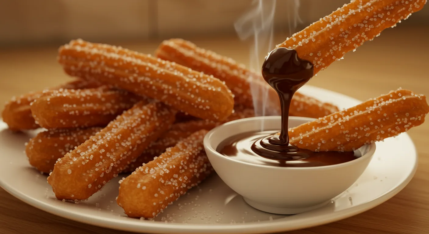 churros with hot chocolate