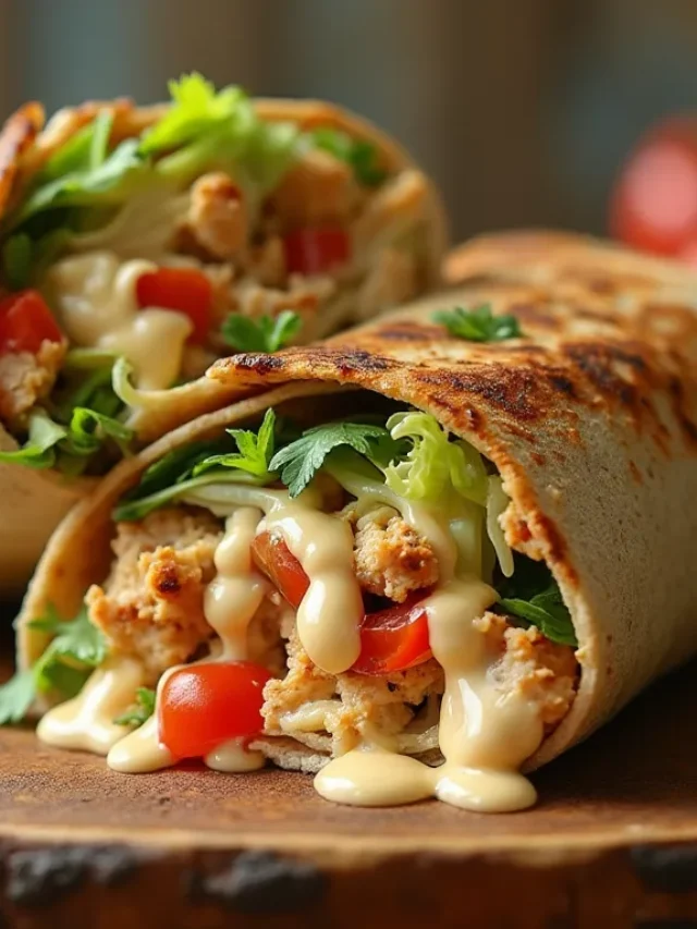 Quick Chipotle Ranch Chicken Burrito