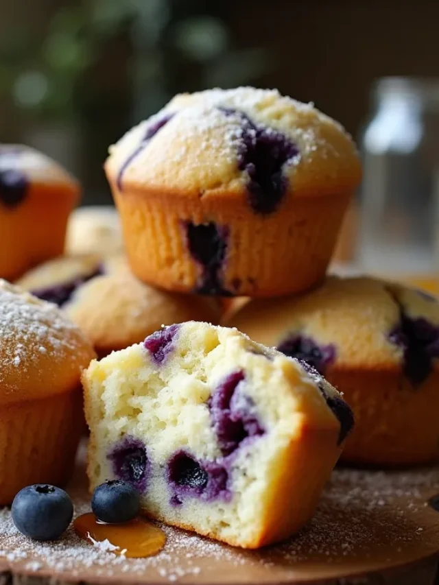 Cottage Cheese Blueberry Muffins are soft, fluffy, and protein-packed!