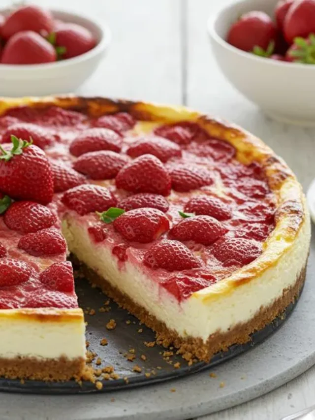Easy No-Bake Strawberry Cheesecake Recipe