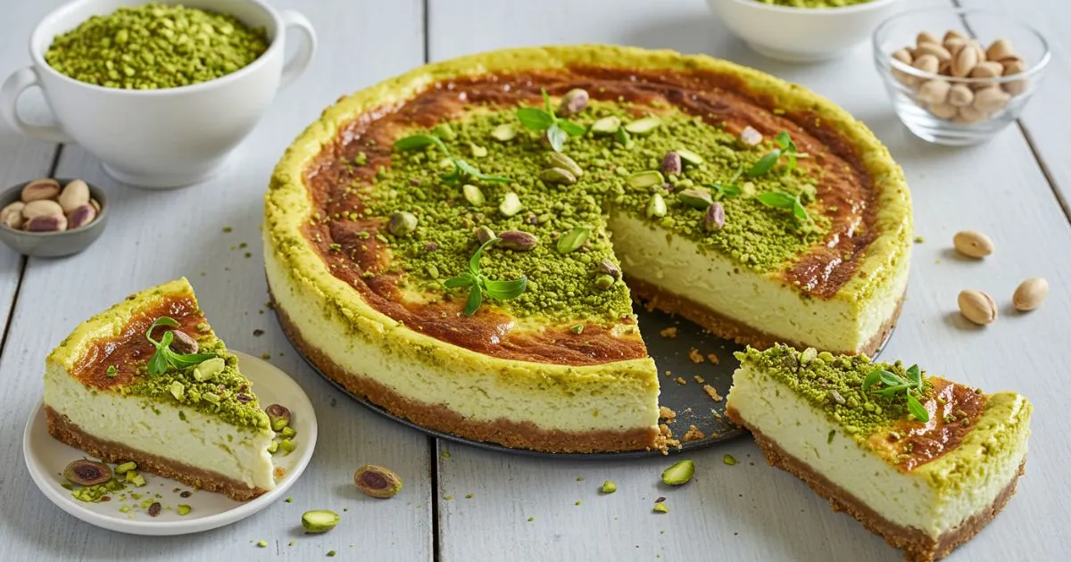 pistachio cheesecake