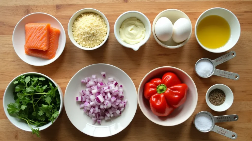 salmon cake recipe Ingredients